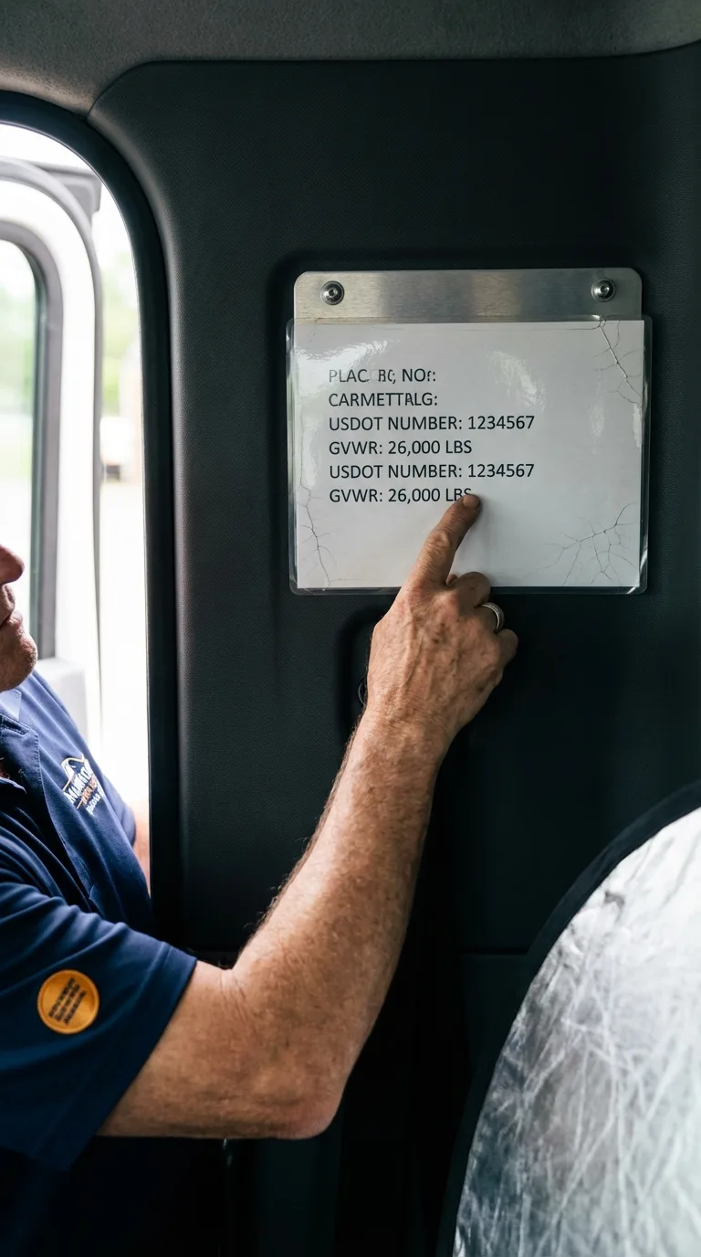 USDOT licensing placard verification in Sewickley